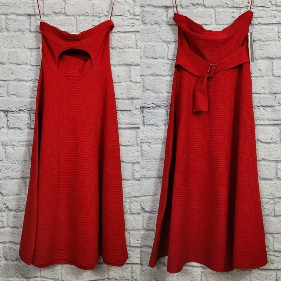 Anthropologie Strapless Midi Sweater Dress - Picture 4 of 8